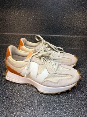 New Balance Women's Cream & Orange Retro Runner Sneakers
